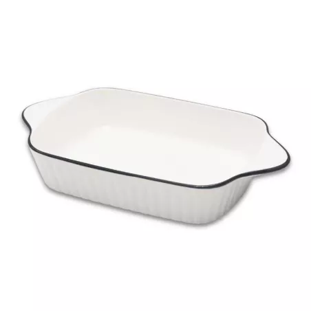 Bowl Rectangular con  Asas Yamada de 26 x 14.5 Centimetros TIPS ST-15