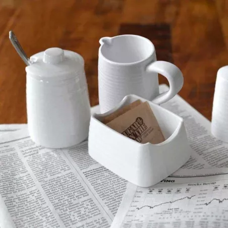 Sugar Cady de Melamina de 4 x 3 Pulgadas, Color Blanco TABLECRAFT 10415