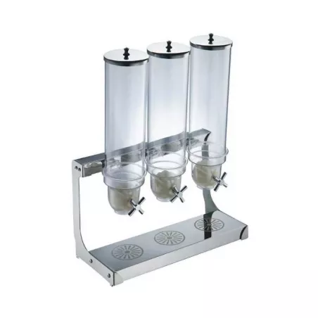 Dispensador para Cereal Triple de 12 Litros MASTER CHEF MP-3