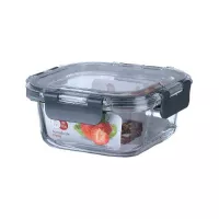 Contenedor Cuadrado de Vidrio de 500 Mililitros TIPS HLJ-037