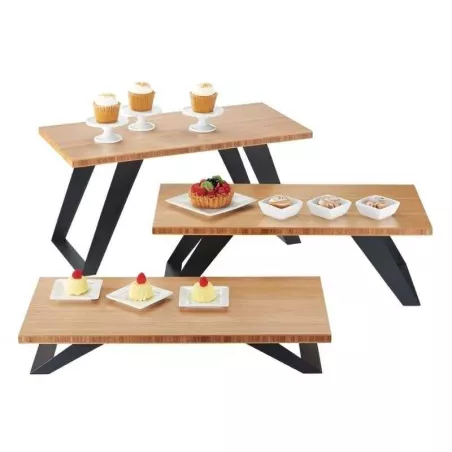 Base Exhibidora Rectangular de 61 x 25 x 30 Centimetros MASTER CHEF 6013-3