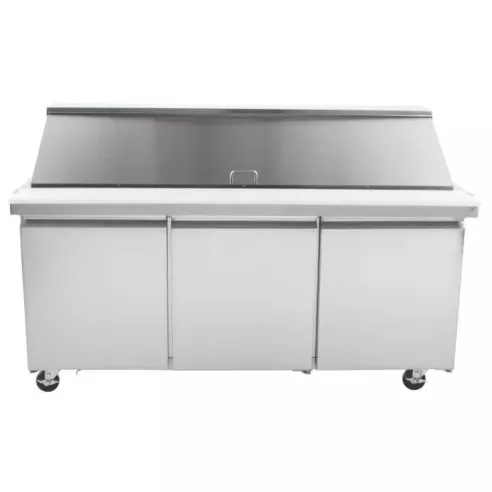 Mesa de Preparacion Refrigerada Mega Top 3 Puertas de Acero Inoxidable 180 Centimetros U-STAR SCLM3-E-HC