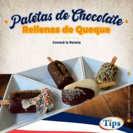 Paletas de Chocolate Rellenas de Queque TIPS RA0000407