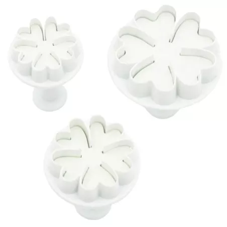 Marcador de Plastico de Figura de Flor, Set de 3 Piezas TIPS ZN1003