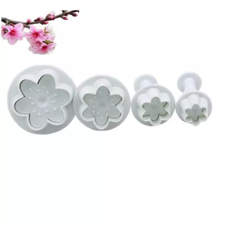 Marcador de Plastico de Flores Medianas con Expulsor, Set de 4 Unidades TIPS ZN2061