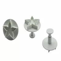 Marcador Plastico de Hoja Estrella con Expulsor, Set de 3 Piezas TIPS ZN897 2