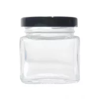 Frasco de Vidrio de Tapa Negra de 20 Mililitros VETRO A-177-01