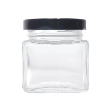 Frasco de Vidrio de Tapa Negra de 20 Mililitros VETRO A-177-01