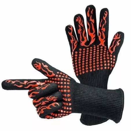 Guantes para BBQ de 932 Grados de 14 Pulgadas, Set de 2 Guantes OUTSET DB-23