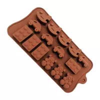 Molde de Silicon de Figuras de Juguetes de Bebe con 15 Cavidades MASTER CHEF 9890467