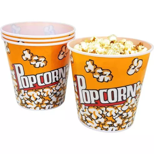 Recipiente para Palomitas de 85 Onzas de Color Amarillo, Paquete de 50 Unidades TIPS 85A