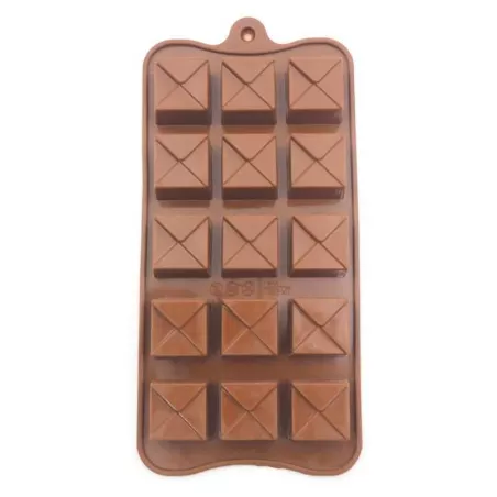 Molde de Silicon de Bombon Cuadrado de 15 Cavidades TIPS RRA02-176