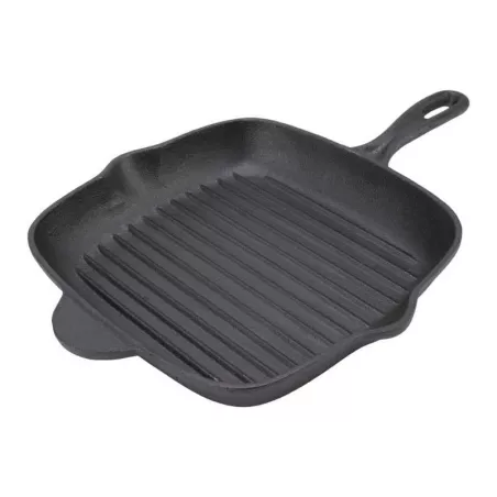 Sarten Cuadrado de Hierro Fundido de 22 x 22 x 3.5 Centimetros TIPS KNO-007