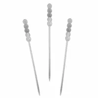 Tenedor de Plastico Transparente de 9 Centimetros, Paquete de 100 Unidades TIPS RRA30-28