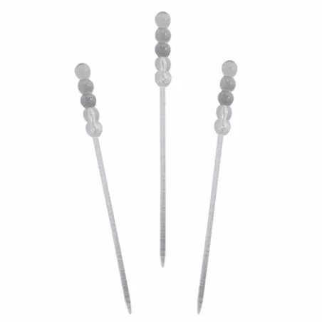 Tenedor de Plastico Transparente de 9 Centimetros, Paquete de 100 Unidades TIPS RRA30-28