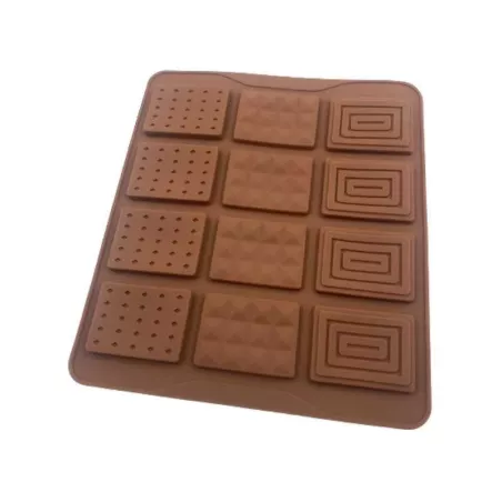 Molde de Silicon de Texturas de 12 Cavidades TIPS ZNP-016