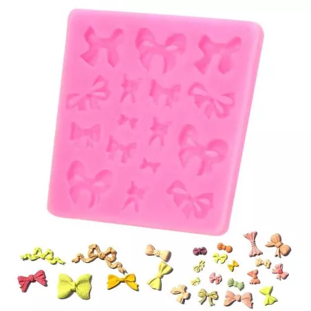 Molde de Silicon para Fondant de Lazos TIPS 030-48