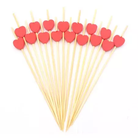 Pincho de Corazon de 12 Centimetros, Paquete de 50 Unidades TIPS ARK25-38