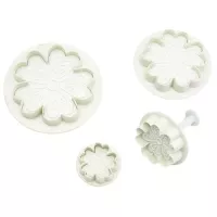 Marcador de Plastico de Flor de Relieve con Expulsor, Set de 4 Unidades TIPS ZN2089