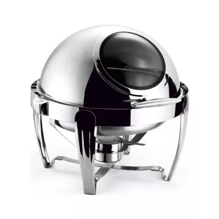 Chafing Dish Redondo de Acero Inoxidable de 6 Litros MASTER CHEF 721BKSC