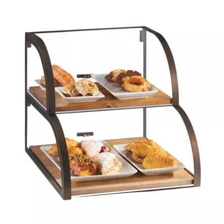 Urna Exhibidora Curva de 2 Niveles para Reposteria MASTER CHEF 6314