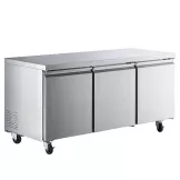 Mesa Undercounter Refrigerada 3 Puertas de Acero Inoxidable 72 Pulgadas U-STAR UUC-72R-E-HC