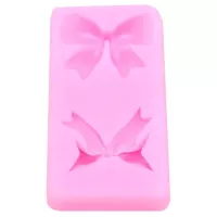 Molde de Silicon para Fondant Figura de Lazos de 2 Cavidades TIPS 030-19