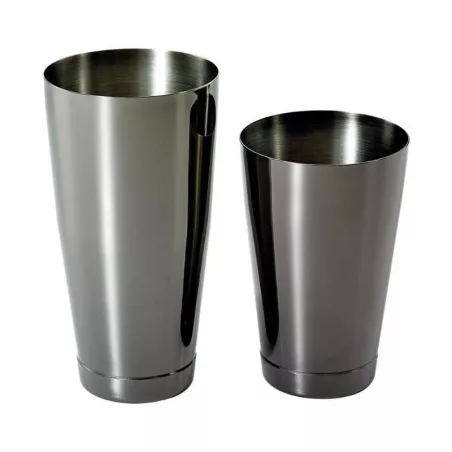 Coctelera Boston de Acero Inoxidable de Color Negro Mate de 18-28 Onzas MASTER CHEF 9891849