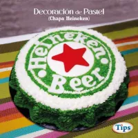 Decoracion de Pastel (Chapa Heineken) TIPS RA0000340