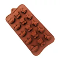 Molde de Silicon de  Animales Silvestres de 15 Cavidades MASTER CHEF 9890488