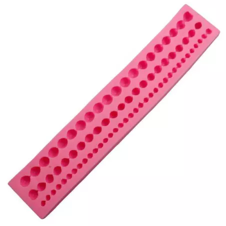 Molde de Silicon para Fondant de Borde de Bolitas TIPS 030-80