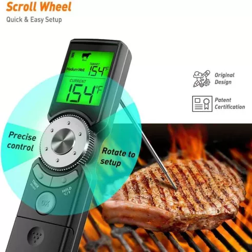 Termometro Digital para BBQ con Lectura Rapida SIN ASIGNAR MINI6