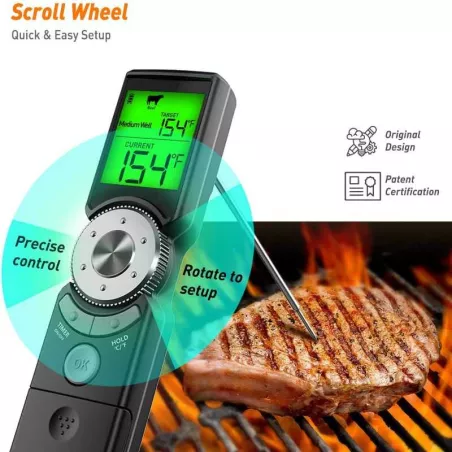 Termometro Digital para BBQ con Lectura Rapida SIN ASIGNAR MINI6