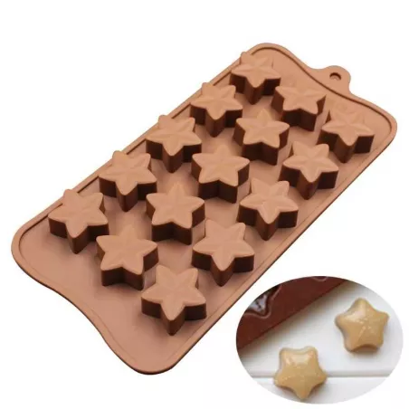 Molde de Silicon de Estrellas de 15 Cavidades MASTER CHEF 175