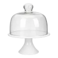 Base de Queques de Ceramica de Color Blanco de 25 x 12.8 Centimetros MASTER CHEF CS2114-25