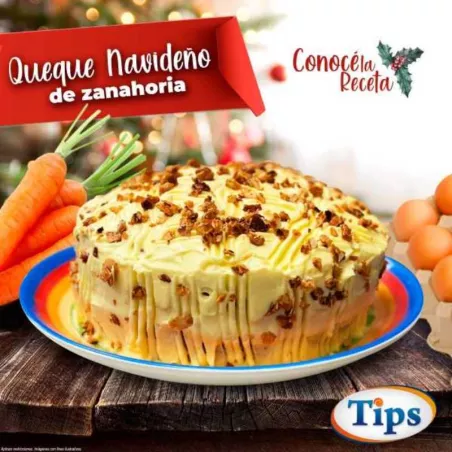 Queque de Zanahoria Navideno TIPS RA0001022