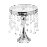 Base de Queque Metalica de Color Plateado de Pendientes de 20 x 20 Centimetros MASTER CHEF CS8038-20S