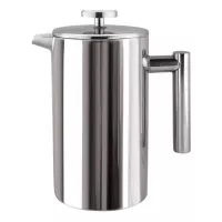 Cafetera de Prensa Francesa de  Acero Inoxidable de 1000 Mililitros TIPS AKJ22-03