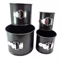 Molde Antiadherente Redondo Desarmable, Set de 4 Piezas TIPS C-252