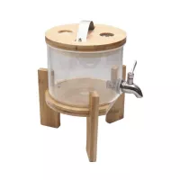 Dispensador Redondo de Bebidas de Base de Madera de 1.7 Litros TIPS YPJ01-03