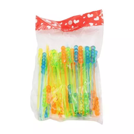 Espada Plastica de Colores Surtidos de 9 Centimetros, Paquete de 50 Unidades TIPS ARK25-82