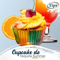 Cupcake de Tequila Sunrise TIPS RA0000586