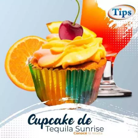 Cupcake de Tequila Sunrise TIPS RA0000586