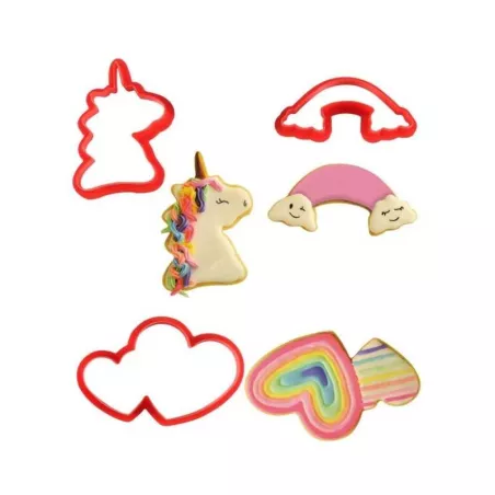 Cortador para Galletas de Figuras Surtidas, Paquete de 3 Unidades TIPS ZNP-192