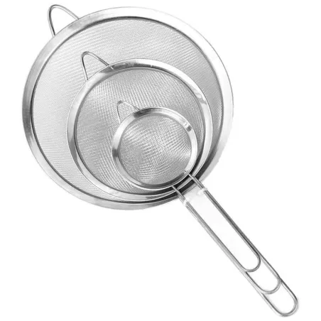 Coladores Medianos de Acero Inoxidable, Set de 3 Unidades TIPS B-028