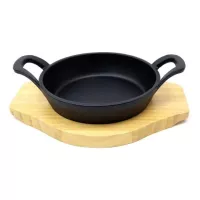 Sarten Redondo de Hierro Fundido con Base de 16 Centimetros TIPS KNO-032