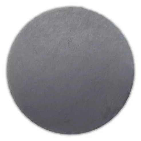 Plato Redondo de Piedra de 25 Centimetros de Color Negro TIPS RSD01-22