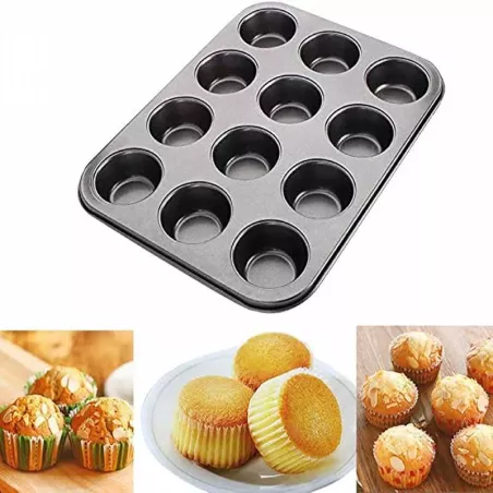 Molde de Quequitos Antiadherente de 12 Cavidades TIPS B-085