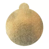 Base de Carton Redondo Ondulado de 12 Centimetros de Color Dorado TIPS DGD022G