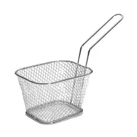 Canasta de Mini Snacks de Acero Inoxidable de 10 x 8 Centimetros TIPS TCW-008